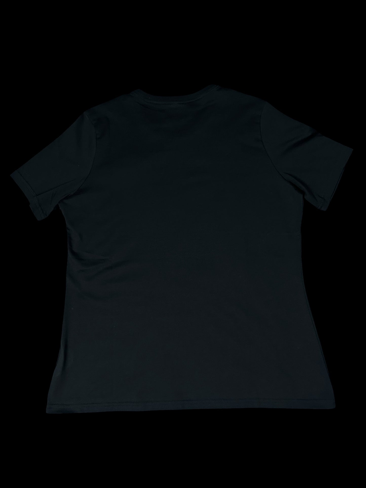 Medium Women’s Stretch Cotton Tee – Black PVC Patch | One of One