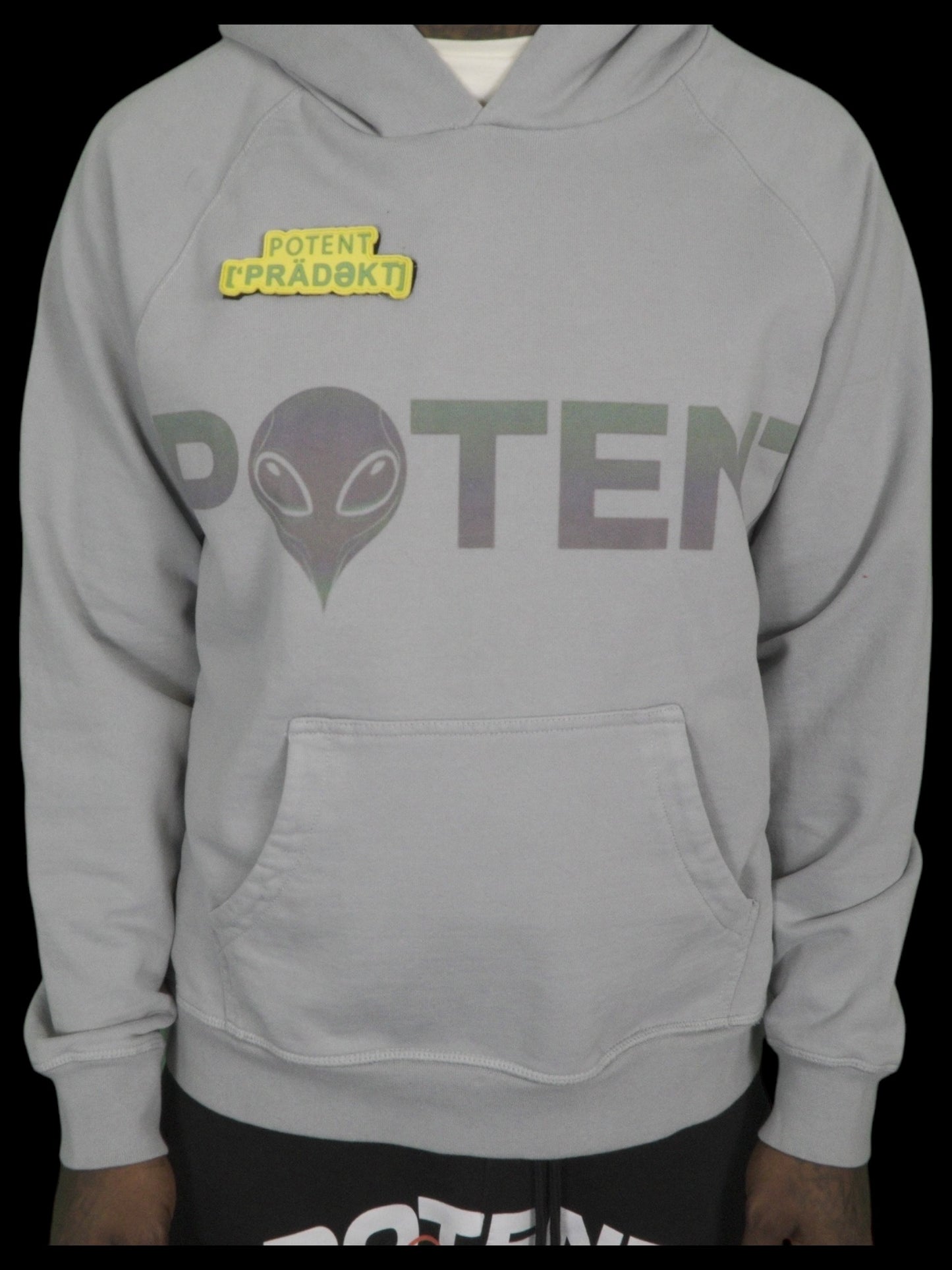 The Superior Hoodie: Unisex Size LG 1-of-1 Alien Flex for Gods