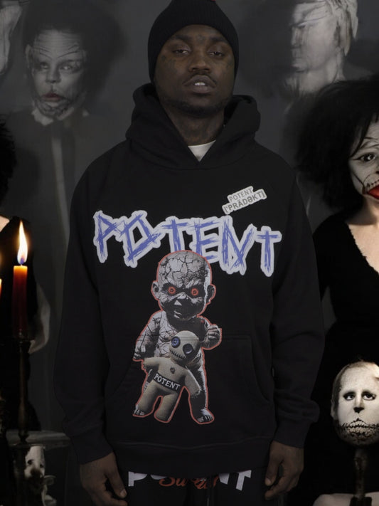 Xl |Voodoo Doll |GLOW| Terry Hoodie| HEAVYWEIGHT