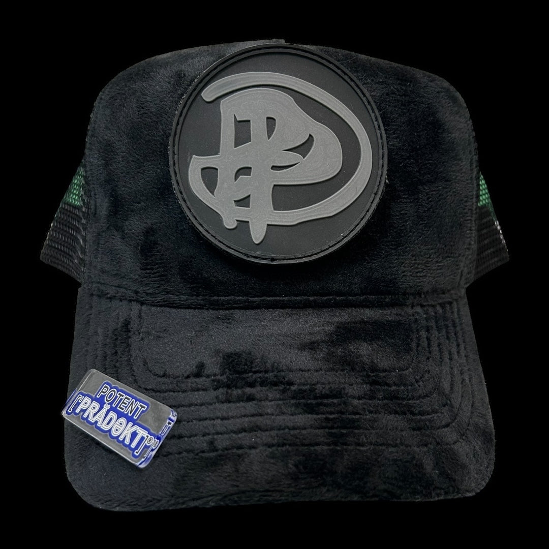 Black Velvet Logo Snapback - One Size