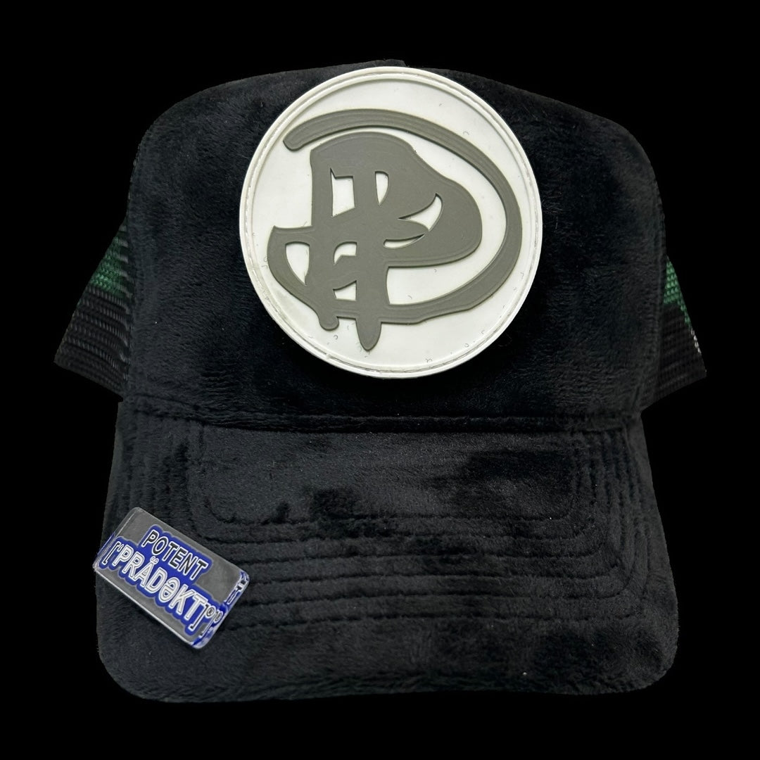 Black Velvet Logo Snapback - One Size