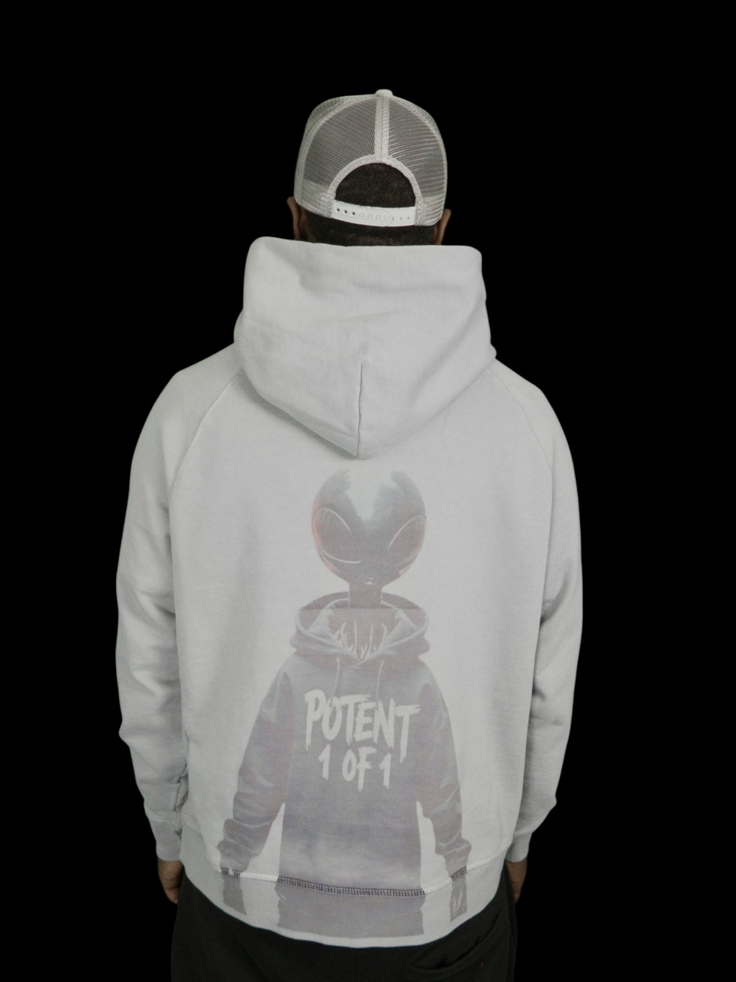 The Superior Hoodie: Unisex Size LG 1-of-1 Alien Flex for Gods